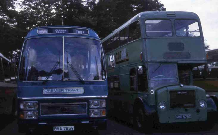 Premier Travel Leyland Leopard Plaxton 283 & Reading Dennis Loline III East Lancs 79